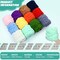 Chunky Chenille Yarn for Crocheting – Soft Thick Fluffy Velvet Yarn for Hand Knitting, Bulky Plush Blanket & DIY Crafts, 12 Pack, 3.5 oz / 55 Yards Each (Classic Colors)